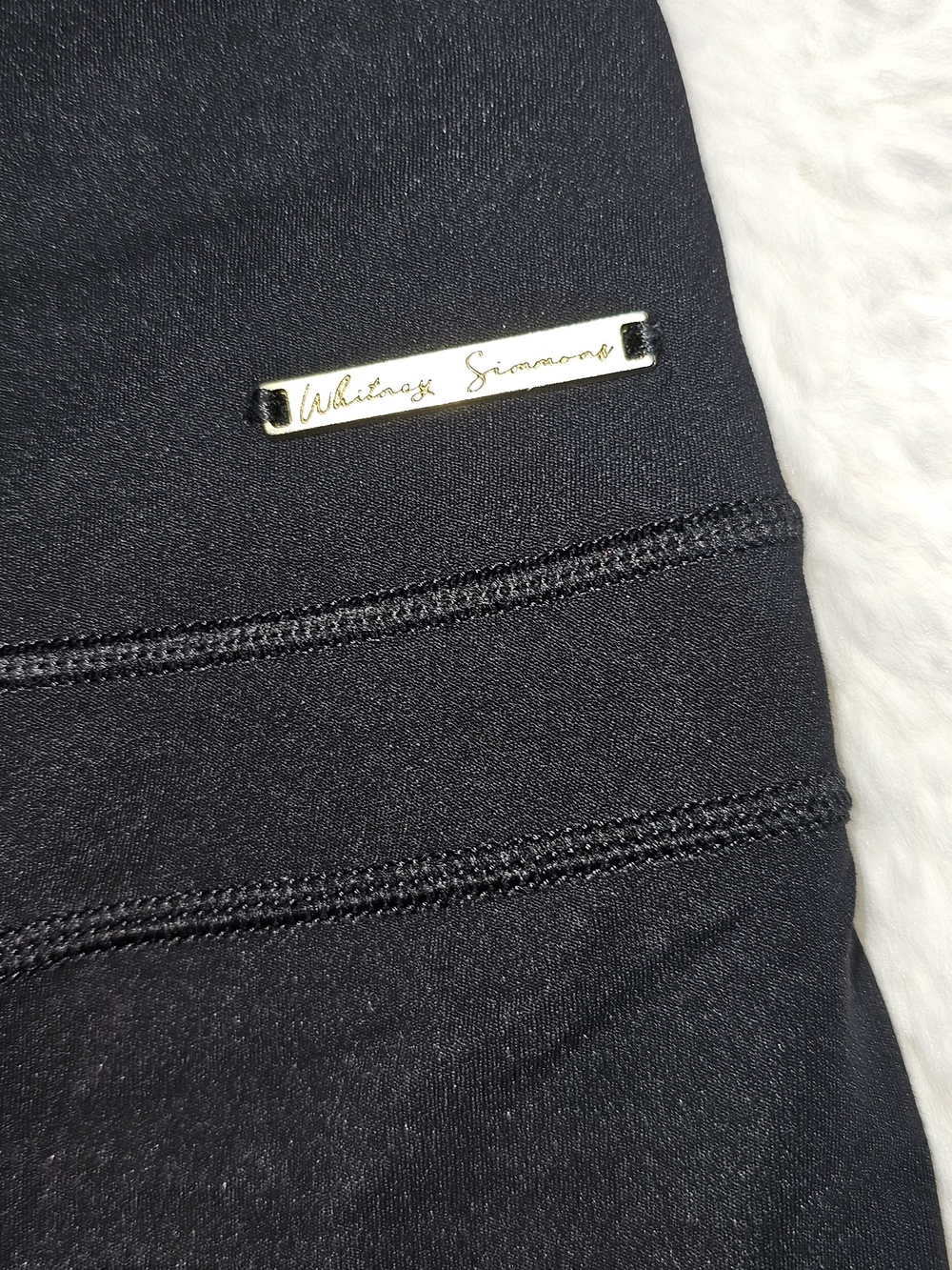 Gymshark Black High-Rise Jeggings with Logo Plate